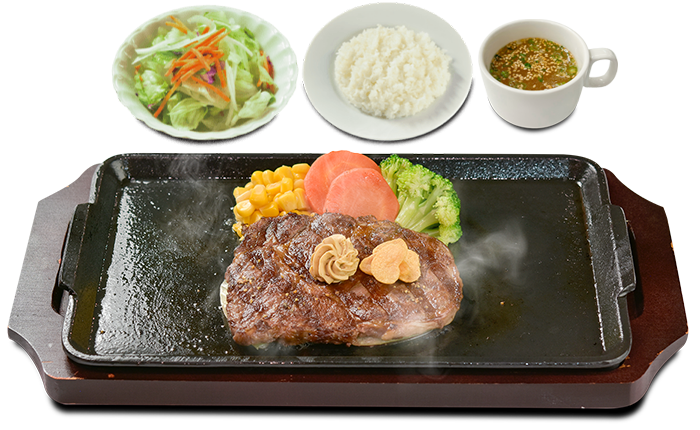 ランチ リブロースステーキ 商品イメージ写真