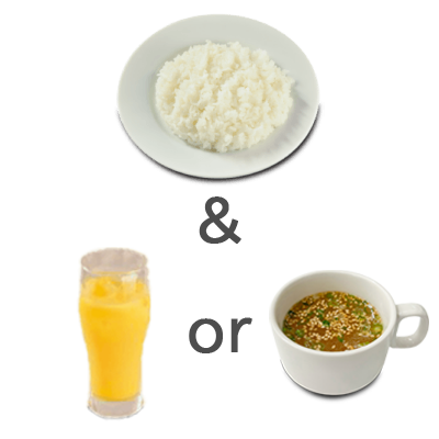 ライス&スープセット 商品イメージ写真