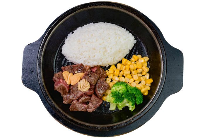 ランチ 赤身ステーキプレート 商品イメージ写真