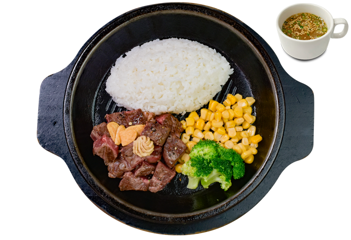 ランチ 赤身ステーキプレート 商品イメージ写真