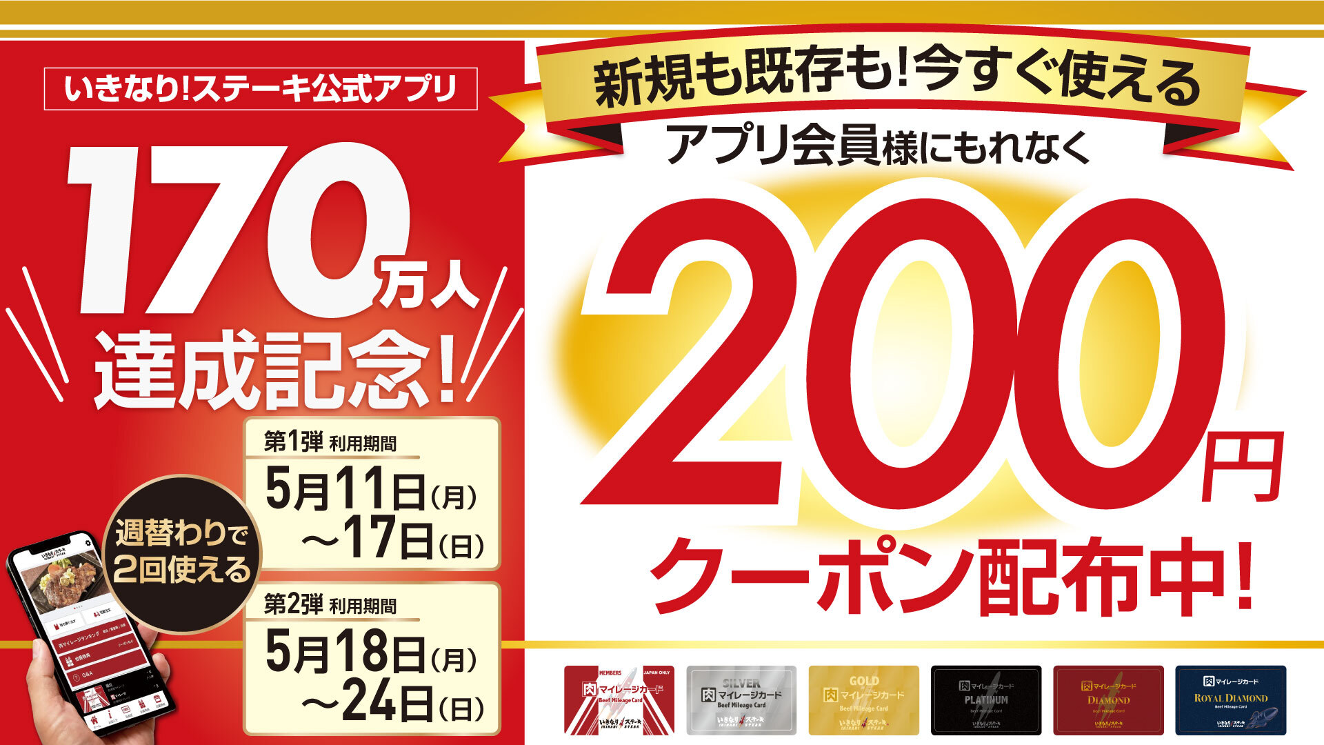 170万人達成